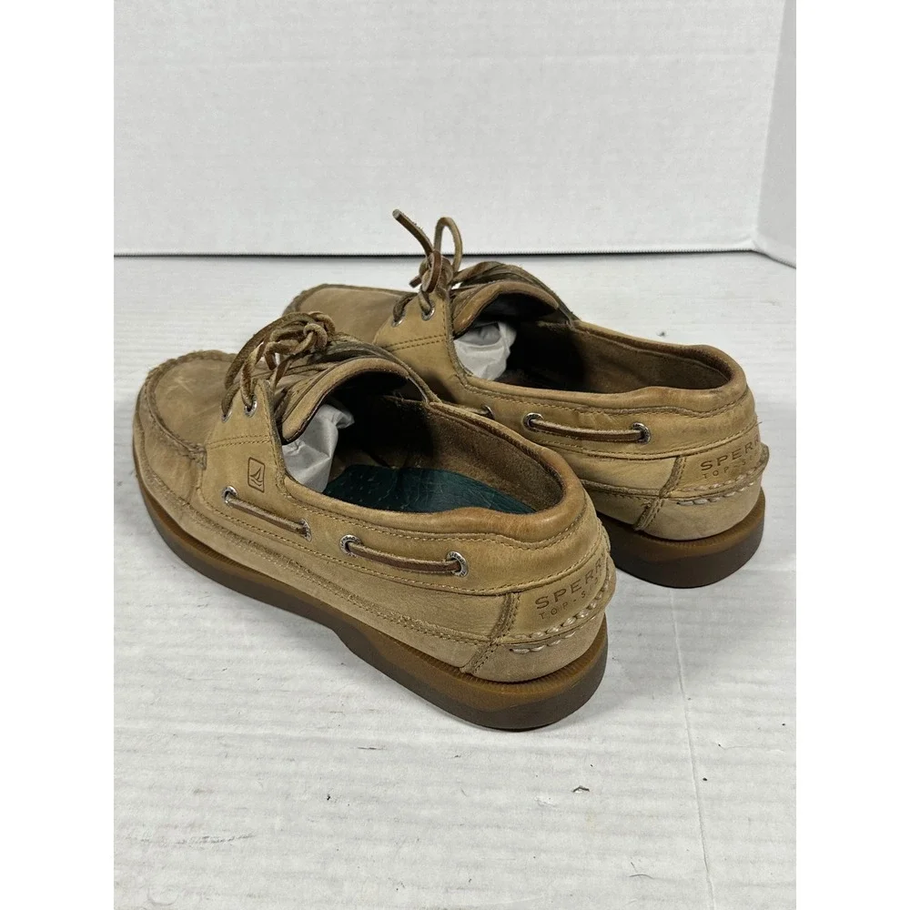 Sperry Top-Sider Mens 10.5M Tan Leather Boat Shoes Loafers 0764043